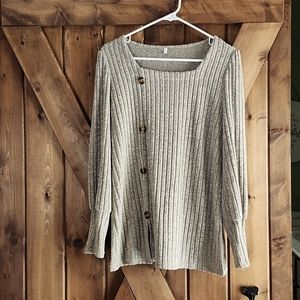 Ladies Large Square Neck lightweight Sweater